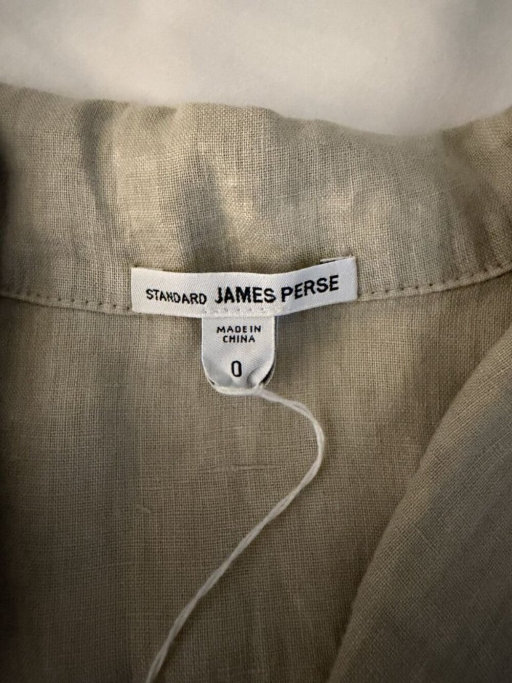 James Perse Standard Beige 100% Linen Romper Size 0 Utility Minimalist Luxe NWT - Picture 4 of 11